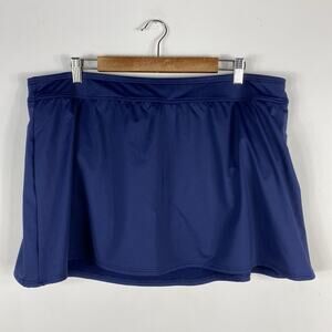 Lands End Swim Skirt 20 Navy Blue Bottom